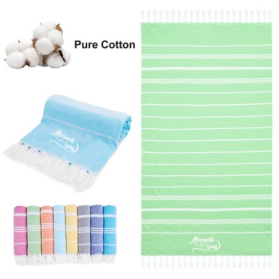 Embroidery Turkish Beach Towel 100% Cotton