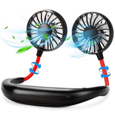 Rechargeable Wearable Hands Free Sport Neck Fan