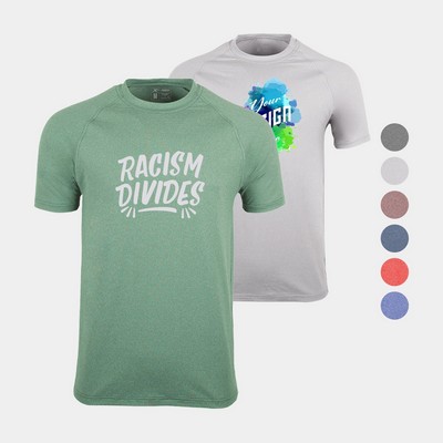 Evo Heather Performance Men's Crew Neck T-Shirt