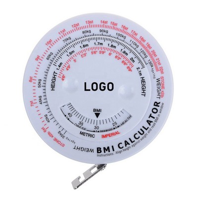 BMI Body Mass Index Retractable Tape
