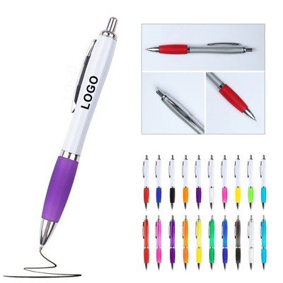 Click Action Plastic Ballpoint Pen