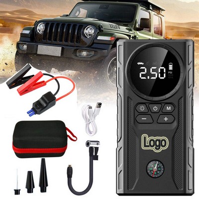 Portable Car Jump Starter with Inflators