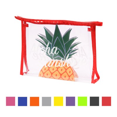 Clear Travel Toiletry Zipper Bag