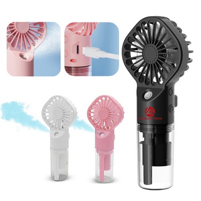 Rechargeable Portable Outdoor Handheld Misting Fan