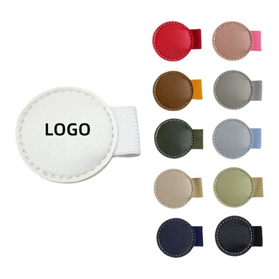 Self-Adhesive Leather Pen Holder