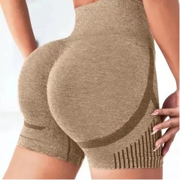 Women's High Waist Yoga Shorts for Gym & Running