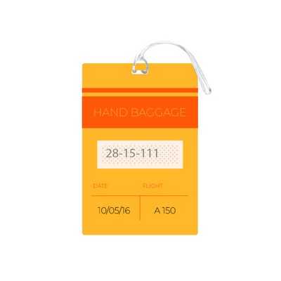 "Imprinted Jumbo Luggage Tag