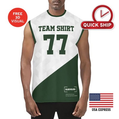 150GSM Mesh Jersey Crew Neck Sleeveless (Full Dye Sublimation)