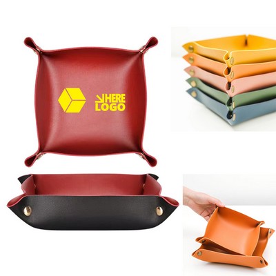 PU Leather Valet Tray
