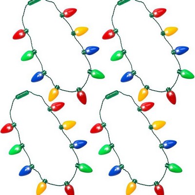 Christmas Light Bulb LED Necklace