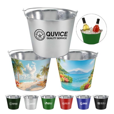 Custom Full Color 170OZ Metal Beer Ice Bucket