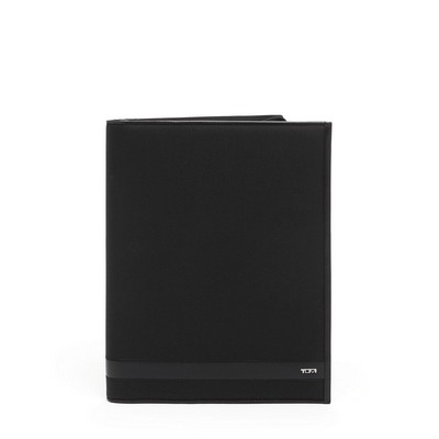 Tumi Alpha Zip-Around Letter Pad- Black