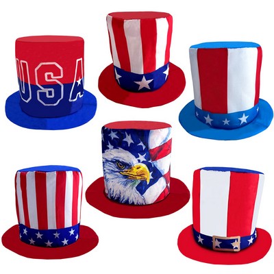 4th of July USA Flag St. Patrick's Day Top Hat Party Accessory