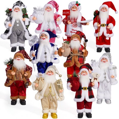 12" Santa Claus Christmas Doll Decorations Figurine Figure Decor