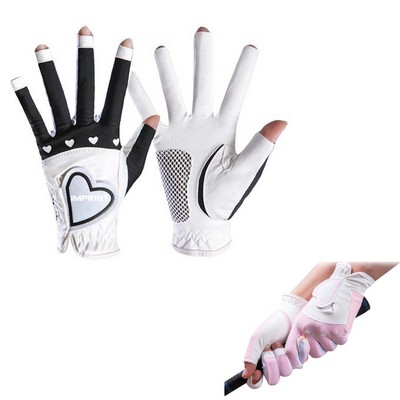 Anti-Slip Exposed Fingers Golf Glove