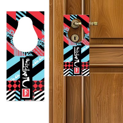 USA Made Laminated Door Hanger - Rectangle (3"x8")
