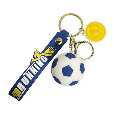 3d Soccer Keychain