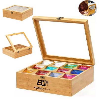 Bamboo Tea Storage Box