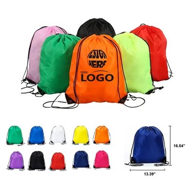 210D Polyester Drawstring Backpack