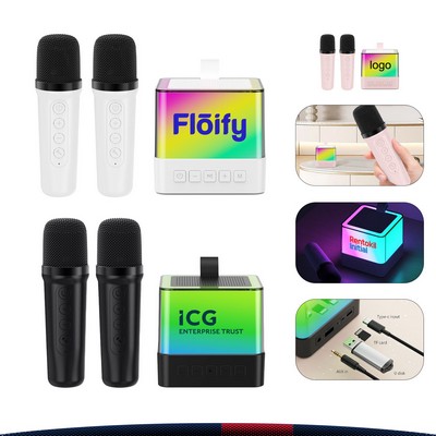 Caluren RGB Lighting Bluetooth Karaoke Set - Standard