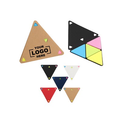 Triangular Sticky Notes - Multi-Color Memo Pad