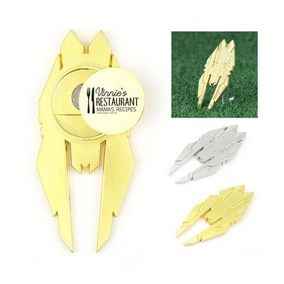 Zinc Alloy Magnetic Golf Divot Repair Tool