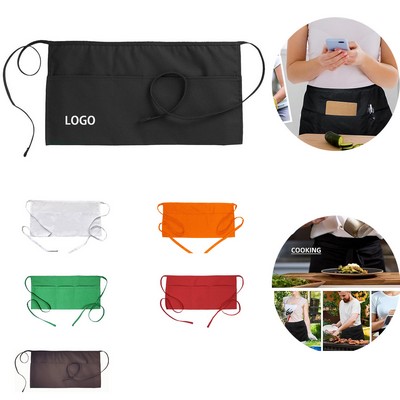 Aprons with 4 Pockets Barbecue Milk Tea Apron