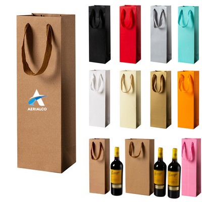 Kraft Paper Gift Wine Bag