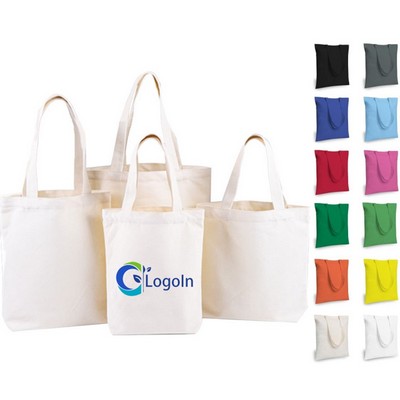 Medium Canvas Tote Bag Lightweight Reusable Handbag