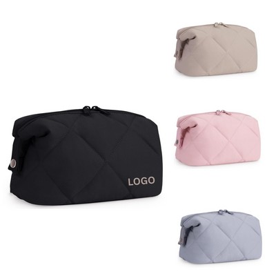 Soft Quilted Puffer Toiletry Bag
