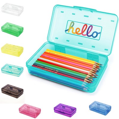 Plastic Translucent Pencil Box