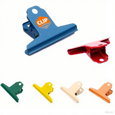 3" Metal Hinge Bulldog Clips Hangable Paper Clamps for Drawing Board Home Kitchen Office