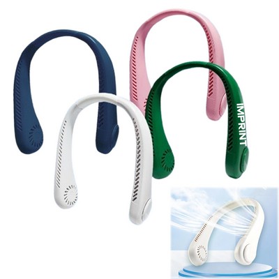 Usb Charging Rotatin Neck-Hanging Fan