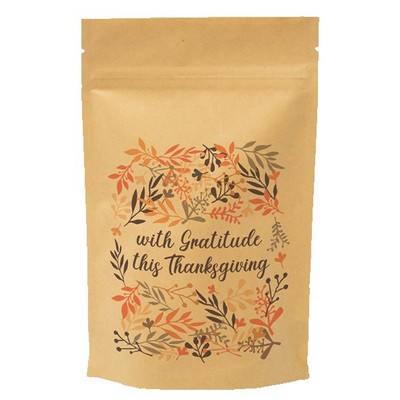 Fall Floral Predesigned Kraft Barrier Pouch (5"W x 8"H x 2.5"D)