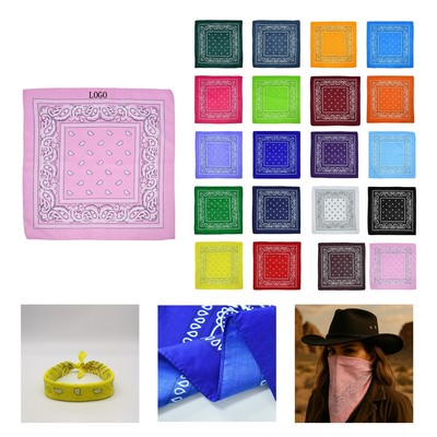 Polyester Outdoor Paisley Sports Scarf