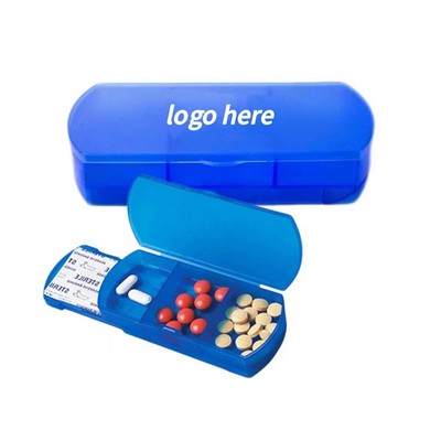 Portable Pill Box with 5 Band-Aids