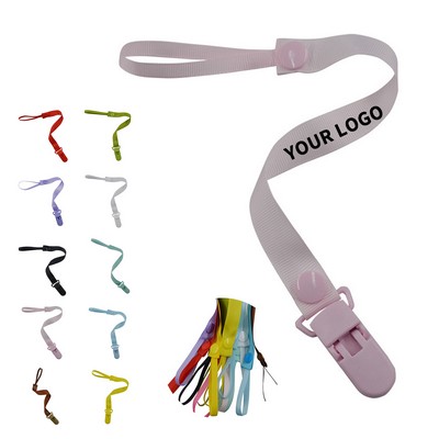 Polyester Pacifier Holder Strap 11.8" Length X 0.55" Width