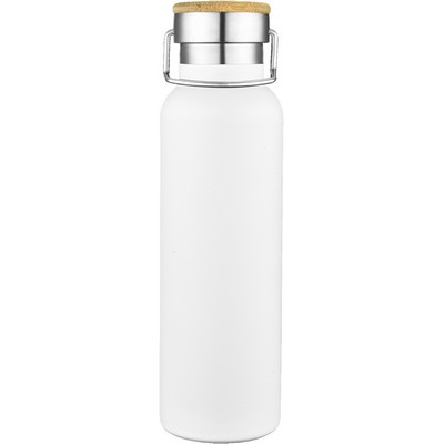 Endura 20 oz White Stainless Steel Bottle