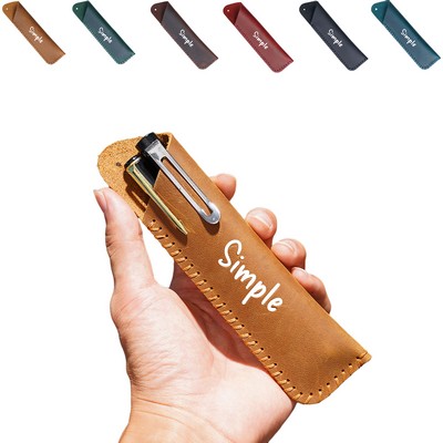 Handmade Leather Double Pen Case