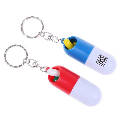 Pill Case Keychain