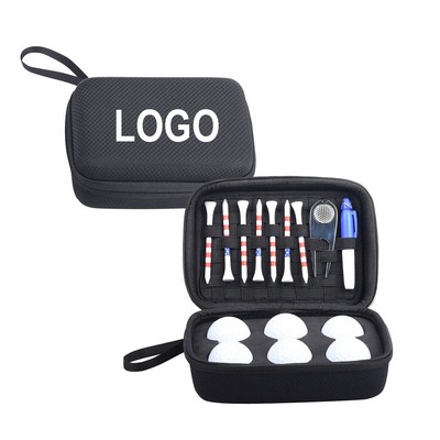 Golf Accessories Storage Box - 6-Ball Capacity Hard EVA Holder & Organizer Case