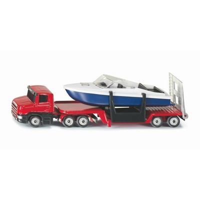 Low Loader With Boat Die-Cast Model