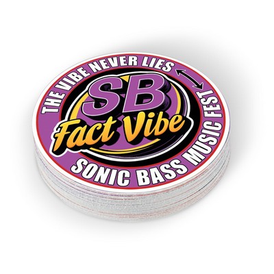 4" Full Color Outdoor Vinyl Stickers - Circle