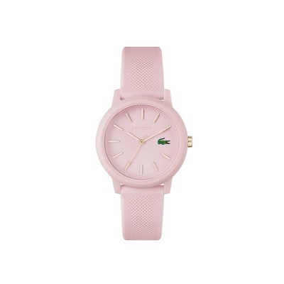 Lacoste L.12.12 Ladies Pink Silicone Strap Watch