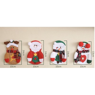Christmas Table Decoration Santa Cutlery Holder Fork and Knife Cover Holiday