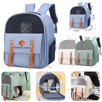 600D Oxford Mesh Cat Backpack Foldable