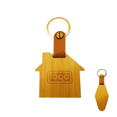 Bamboo Car keychain