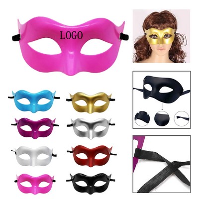 Plastic Halloween Masquerade Half Mask