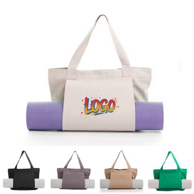 Yoga Mat Canvas Tote Bag