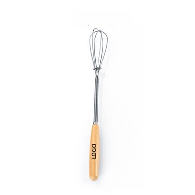 Stainless Steel Manual Whisk for Baking and Kitchen Mixing Tasks